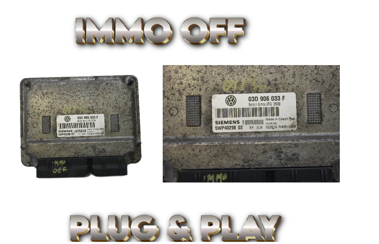 ECU 03D906033F VW POLO 1.2 IMMO OFF PLUG & PLAY