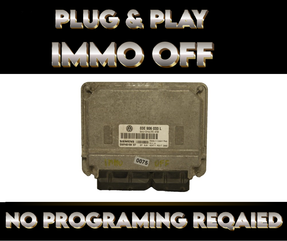 ECU for Audi VW Skoda Seat 03E906033L / SIMOS 3PE - IMMO OFF Ready for Easy Installation - Glasgow Car Parts Store 