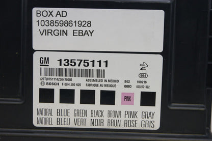 VAUXHALL INSIGNIA ASTRA J BODY CONTROL ECU MODULE 13575111 VIRGIN