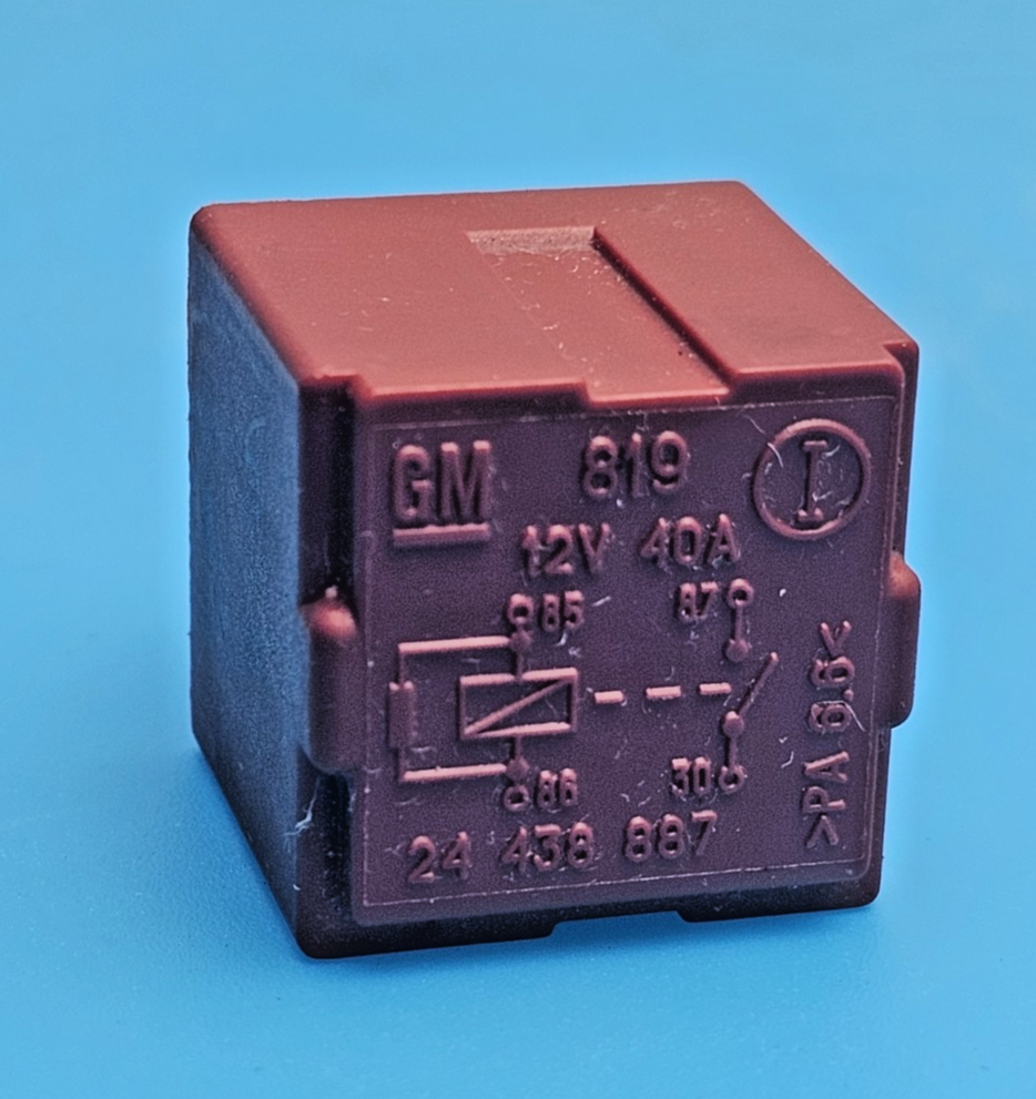 68-Vauxhall Opel (2005-2015) 4-Pin Red Relay GM 24438887 Multi-Use 819 12V 40A