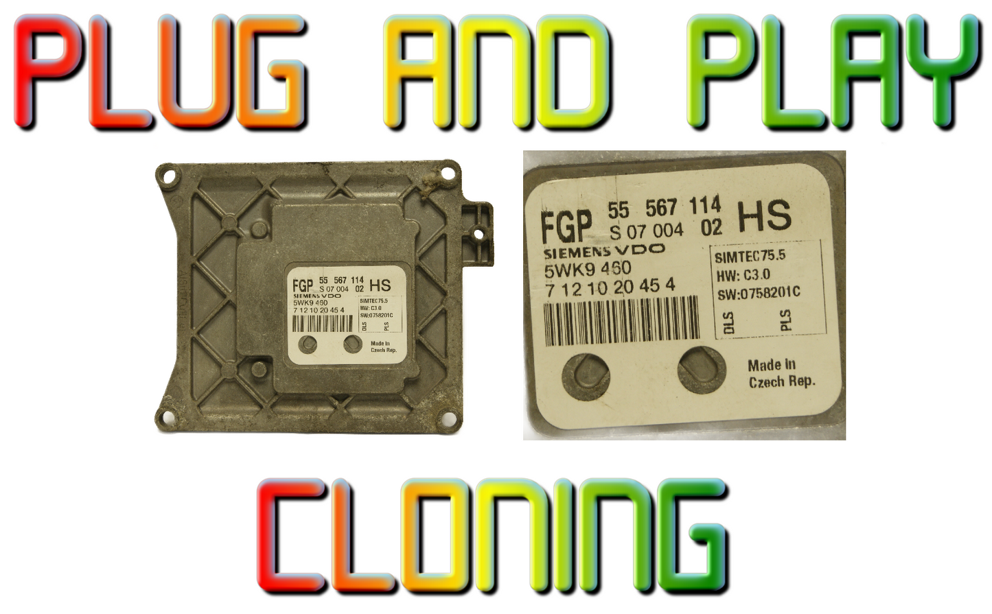 PLUG & PLAY CLONING VAUXHALL ASTRA H MK5 1.6 Z16XER ENGINE ECU  55567114 HS