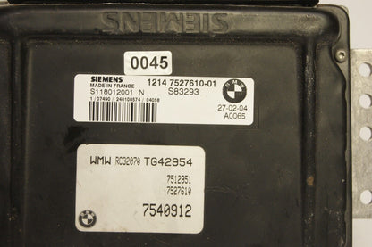 BMW MINI R50 Engine ECU 7527610 / S118012001N  PLUG AND PLAY (CLONING). - Glasgow Car Parts Store 