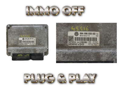 ECU 06A906033GQ AUDI A3 IMMO OFF PLUG & PLAY