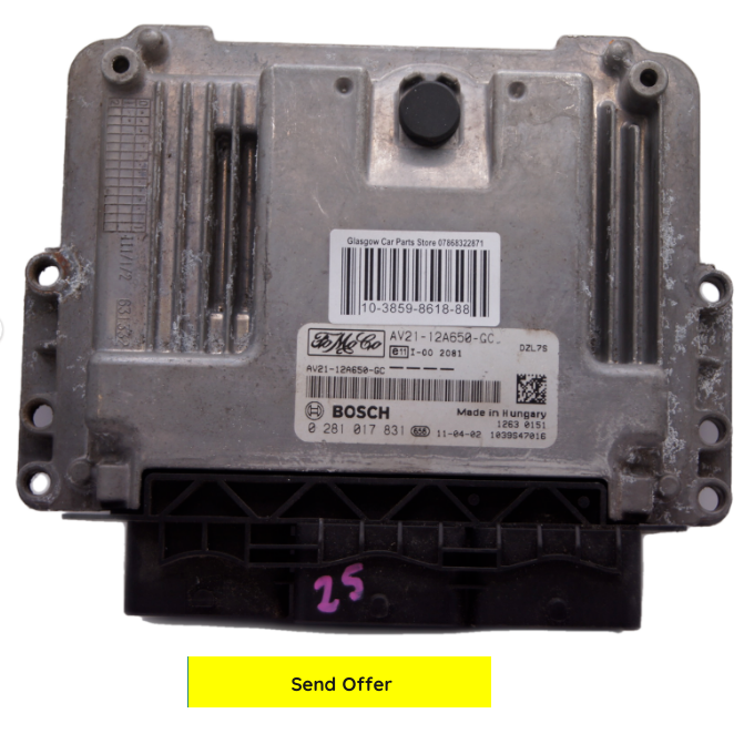 ECU FORD FIESTA 1.4 DIESEL 0281017831 AV21-12A650-GC