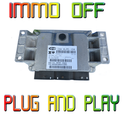 ECU  IAW 6LPC.104 9665882580 PEUGEOT CITROEN  IMMO OFF PLUG & PLAY