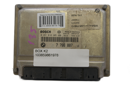 BMW 3 SERIES 320D ENGINE CONTROL ECU 7 786 887 0281010205