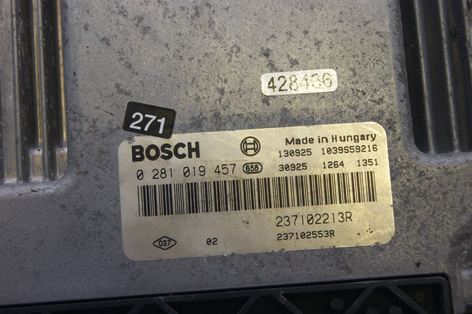 DACIA RENAULT 1.5 ECU 0281019457 237102213R PLUG AND PLAY(CLONING)