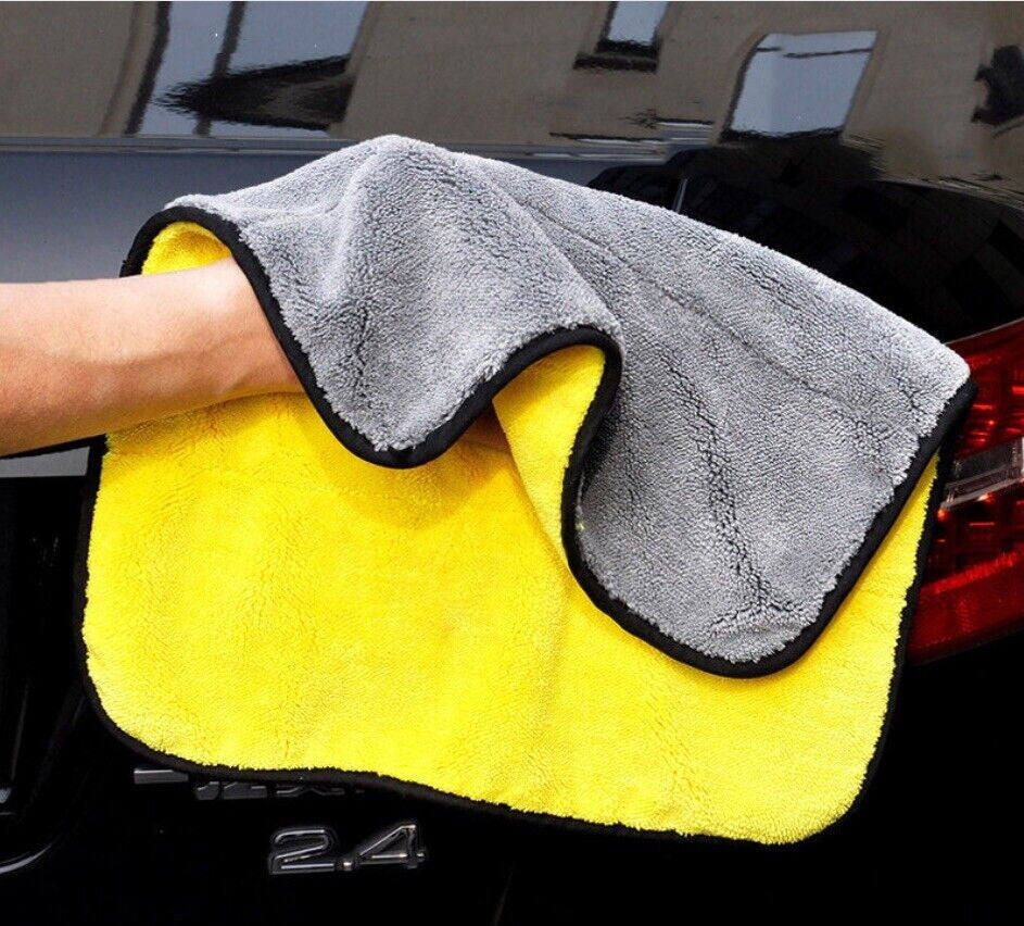 4X Large Super PLUSH Microfibre Towels 61X29Cm Car Cleaning Detailing Cloths