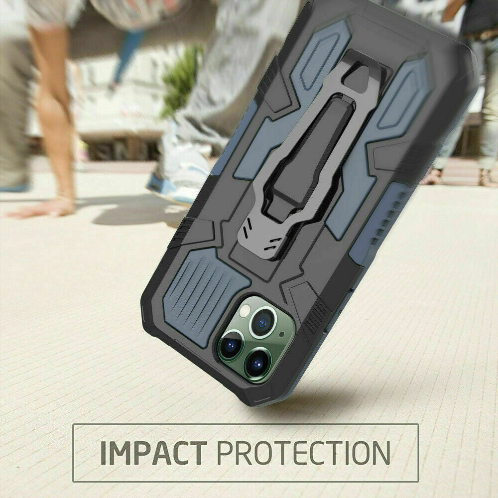 Shockproof Hybrid Armor Heavy Duty Clip Case for Iphone 11 12Pro Max 7 8+ XR X