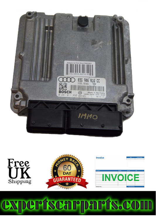 ECU AUDI 03G906016CC 0281011832  IMMO OFF.