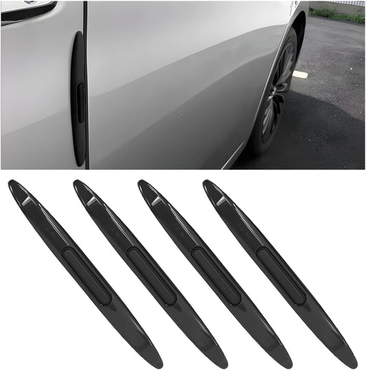 4 Pieces Car Door Edge Protective Strips, Bumper Guard Anti-Collision Protector, Auto Anti-Scratch Side Door Edge Protector, Accessories for Most Cars, Trucks, Suvs, Pickups(Black)