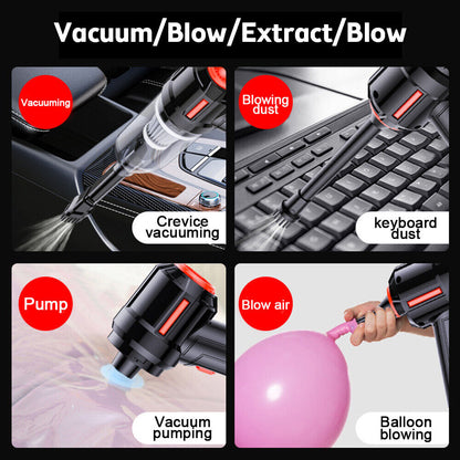 Powerful Car Vacuum Cleaner Wet/Dry Cordless Strong Suction Handheld Cleaning UK