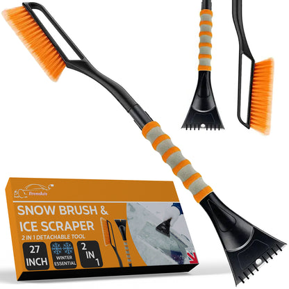 Heavy Duty Car Van Soft Grip Ice Scraper & Snow Brush Windscreen Frost Winter