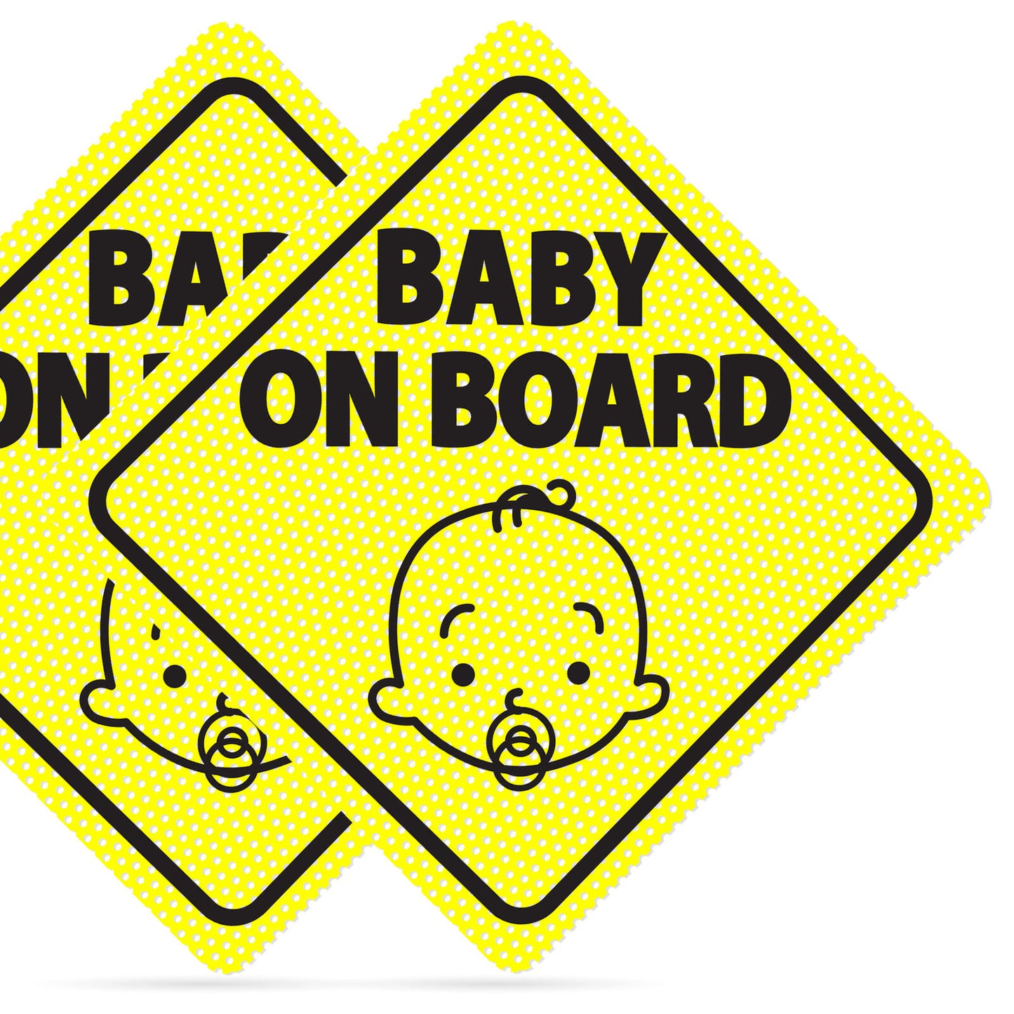 2 Baby on Board Sticker Car Signs Decal for Child Children Window Safety Warning