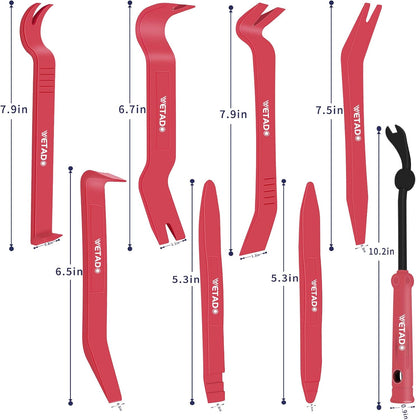 AutoTrim Pro: Complete Upholstery Repair and Fastener Removal Kit (8PCS Red)