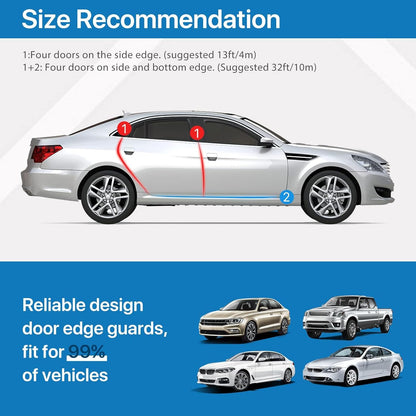 EdgeGuard Pro: 10M U-Shaped Car Door Protector Trim