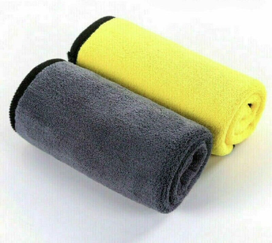 4X Large Super PLUSH Microfibre Towels 61X29Cm Car Cleaning Detailing Cloths