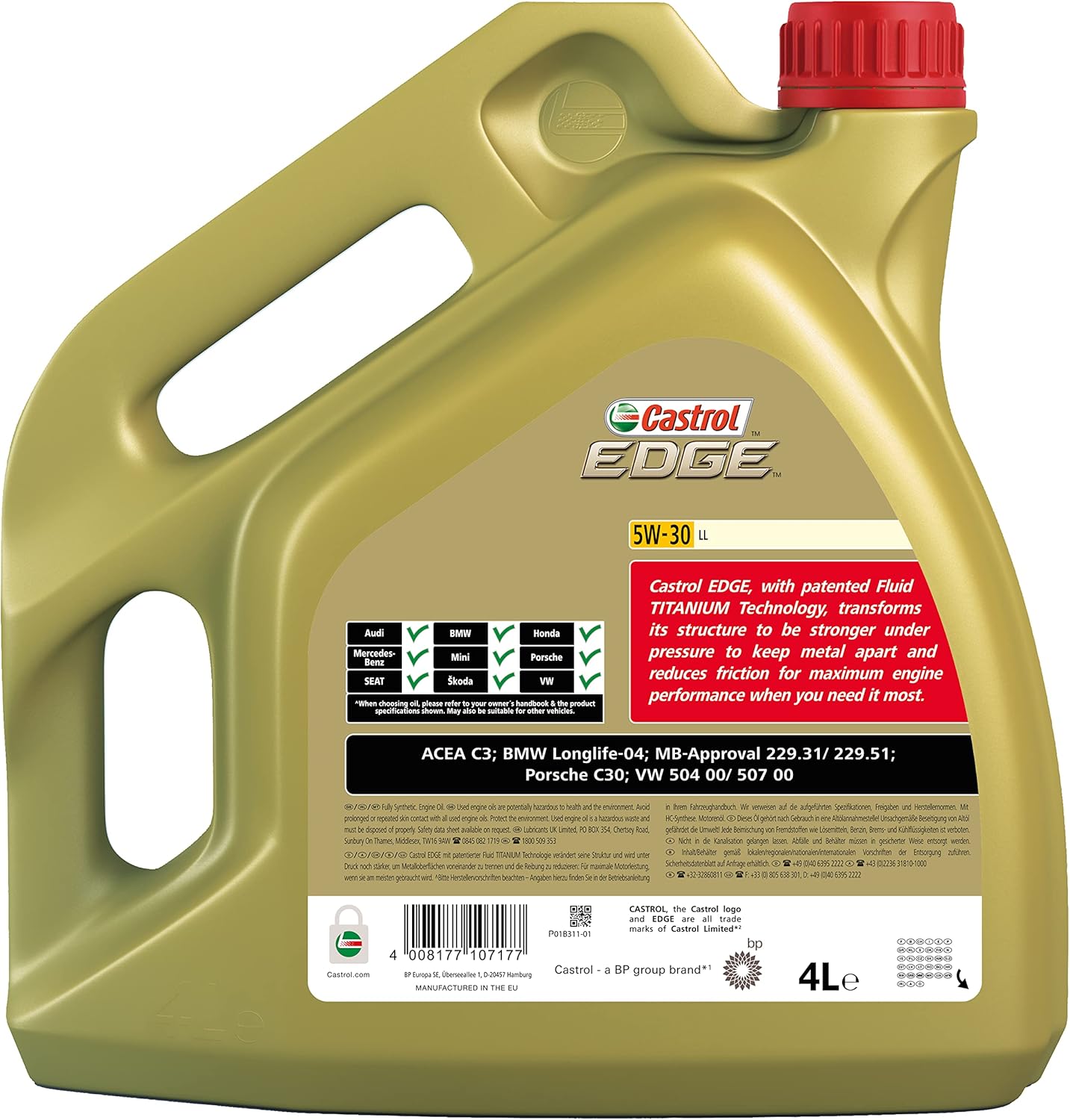 EDGE MaxFlow 5W-30 Premium Long Life Engine Oil 4L