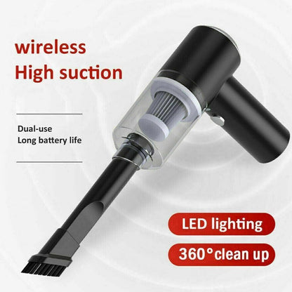 Rechargeable Wireless Vacuum Cleaner Car Handheld Vaccum Mini Power Suction USB