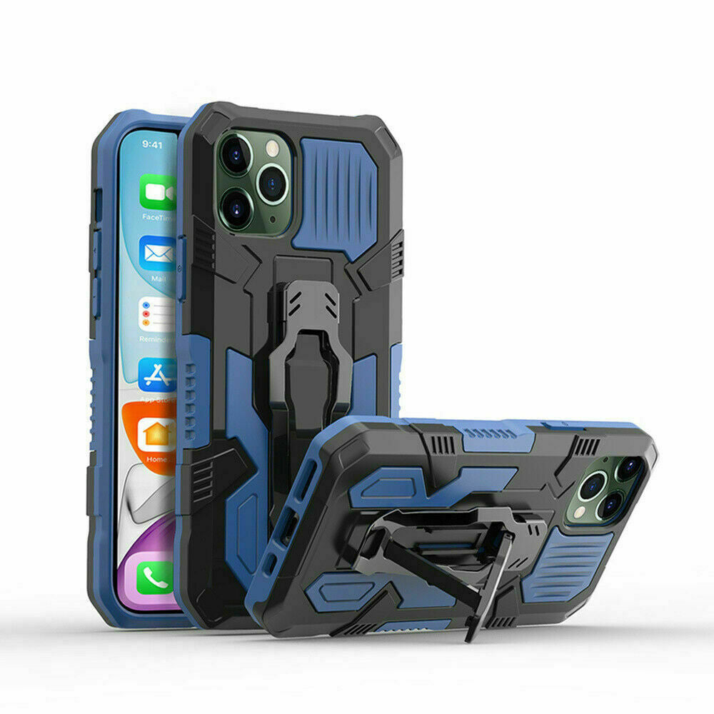 Shockproof Hybrid Armor Heavy Duty Clip Case for Iphone 11 12Pro Max 7 8+ XR X