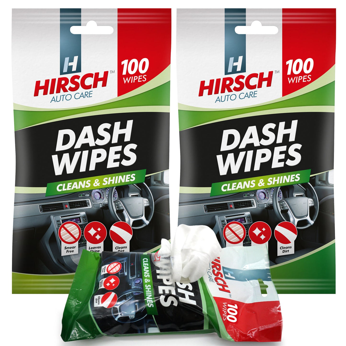 300Pk Car Dash Wipes New Scent Gloss Interior Dashboard Streak Free Cleaning