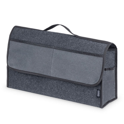 Car Boot Organiser Large Carpet Storage Bag Tools Travel Tidy Hook Case Grey