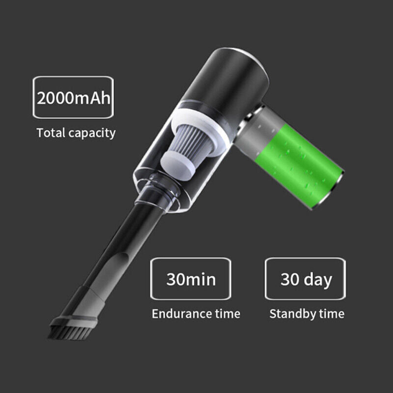 Rechargeable Wireless Vacuum Cleaner Car Handheld Vaccum Mini Power Suction USB