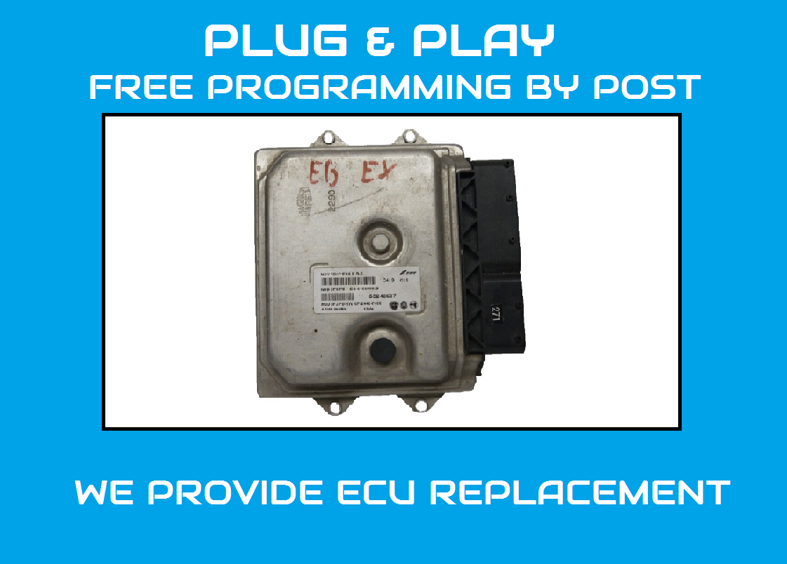 CITROEN NEMO FIAT FIORINO 1.3 DIESEL ENGINE ECU 55246587 MJD8F3.F6 PLUG AND PLAY - Glasgow Car Parts Store 