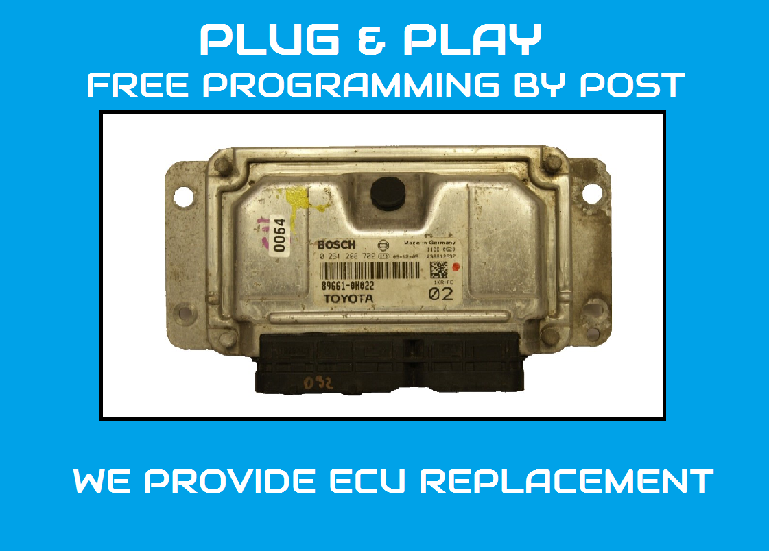 CITROEN C1,TOYOTA AYGO ECU 89661-0H022 0261208702  PLUG AND PLAY - Glasgow Car Parts Store 