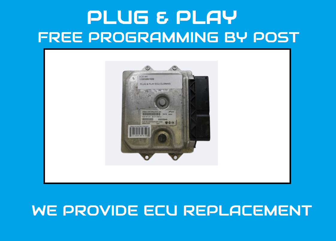 VAUXHALL COMBO  FIAT DOBLO 55255949 PLUG AND PLAY.ECU & PROGAMMING - Glasgow Car Parts Store 