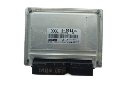 AUDI A4 1.8 TURBO ENGINE CONTROL UNIT 0261208228 8E0909518AL ECU IMMO OFF