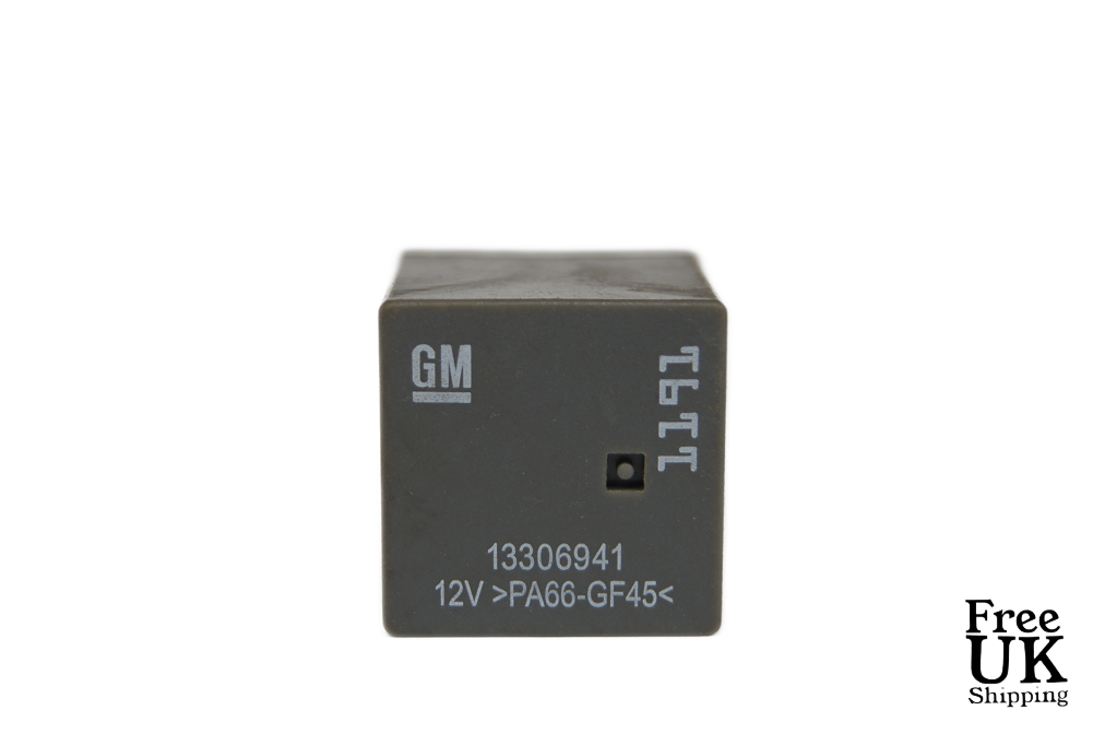 137-Vauxhall Opel /08-16 Chevrolet /05-16 4-Pin Grey Relay GM 13306941