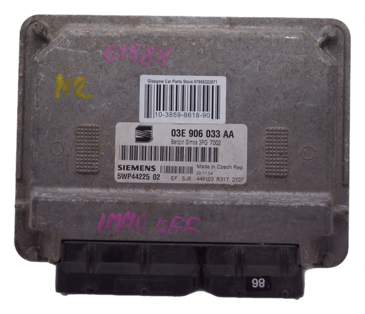 Seat  VW 1.2 ECU 03E906033AA  5WP44225 02 Plug & Play Immo off