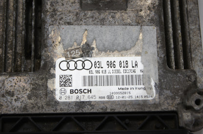 AUDI ENGINE CONTROL MODULE ECU 03L906018LA 0281017645 EC17C46