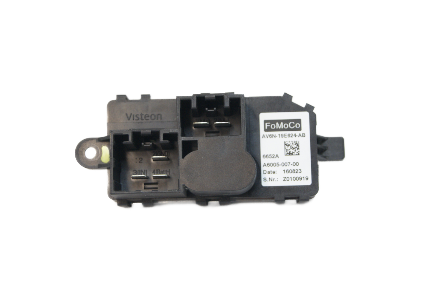 FORD HEATER BLOWER MOTOR FAN RESISTOR RELAY AV6N19E624AB