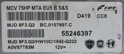 Fiat ECU 8F3.Q2  / 55246397 Plug & Play Free Programming