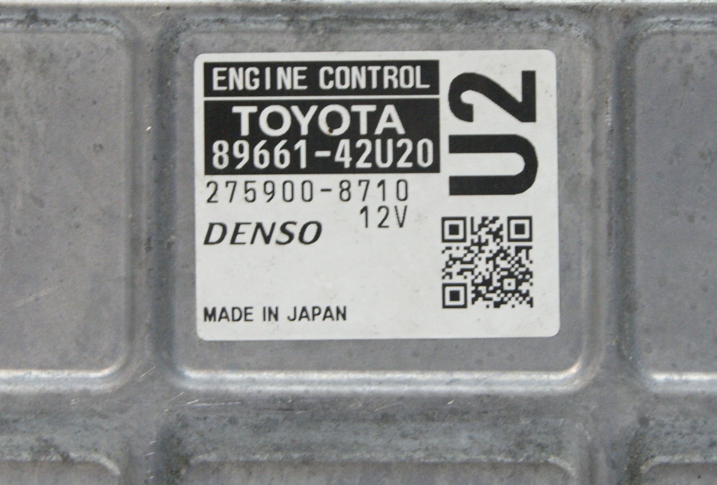 TOYOTA RAV  ECU ENGINE CONTROL UNIT 89661-42U20