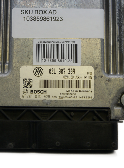 VOLKSWAGN  ECU 03L907309 0281015029 PLUG & PLAY (CLONING)