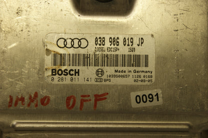 ECU AUDI  038906019JP 0281011141 IMMO OFF PLUG AND PLAY - Glasgow Car Parts Store 