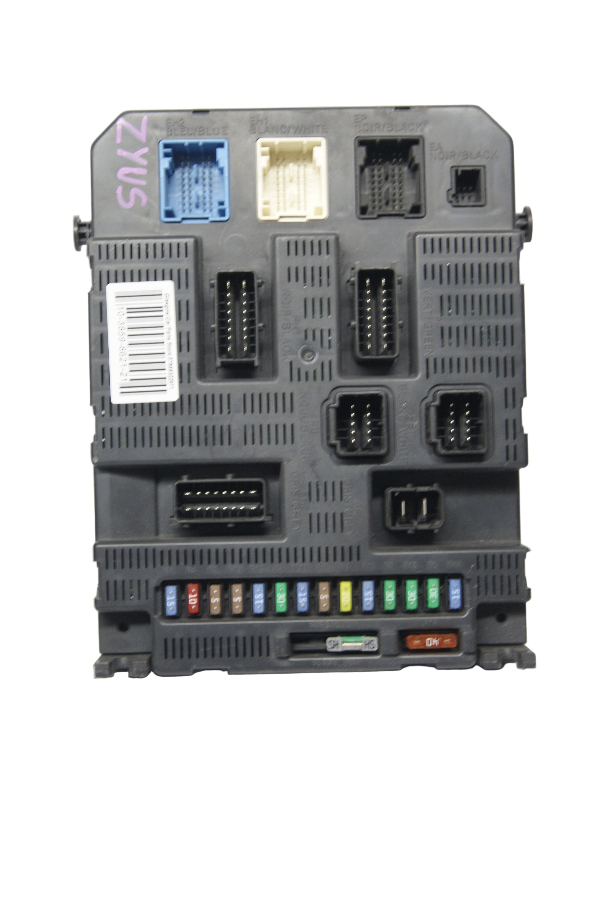 Peugeot Citroen BSI Body Control Module 9663798180 AND PIN CODE. - Glasgow Car Parts Store 