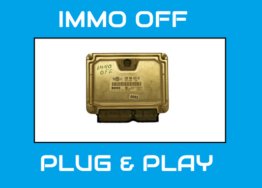 ECU VW AUDI 038906019GK / 0281010943 IMMO OFF PLUG & PLAY. - Glasgow Car Parts Store 