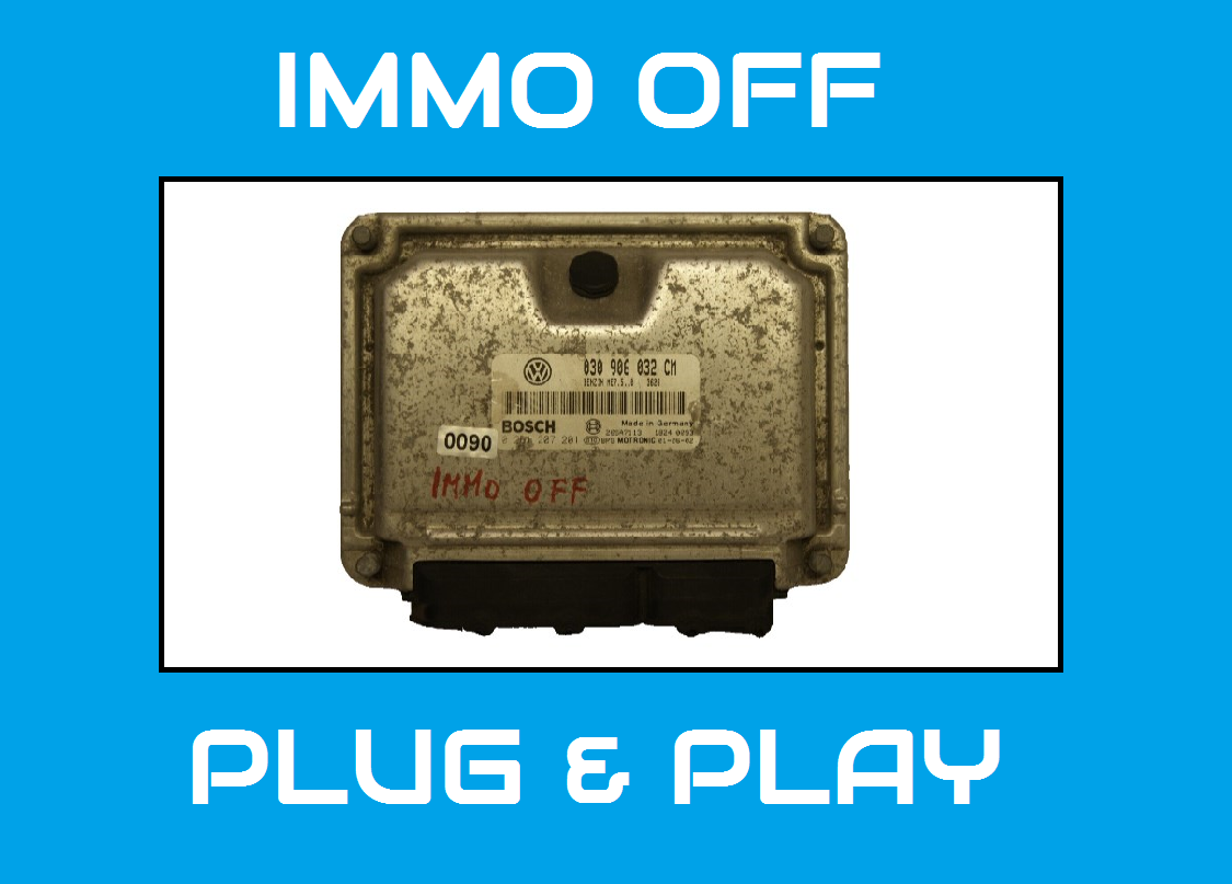 ECU VW 030906032CM / 0261207201   IMMO OFF PLUG & PLAY. - Glasgow Car Parts Store 