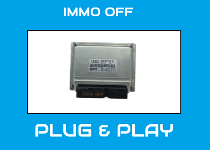 AUDI A4 1.8 TURBO ENGINE CONTROL UNIT 0261208228 8E0909518AL ECU IMMO OFF  PLUG AND PLAY