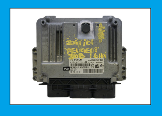 PEUGEOT CITROEN ECU 0281017333 9677013180 - Glasgow Car Parts Store 