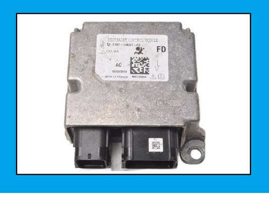 FORD FIESTA C1BT14B321FD MK7 SRS AIRBAG ECU MODULE - Glasgow Car Parts Store 