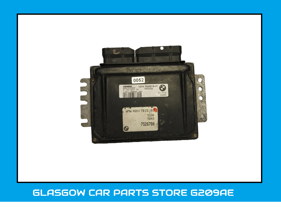 BMW MINI R50 Engine ECU 7520019 / S118012001M  PLUG AND PLAY PROGRAMMING BY POST - Glasgow Car Parts Store 