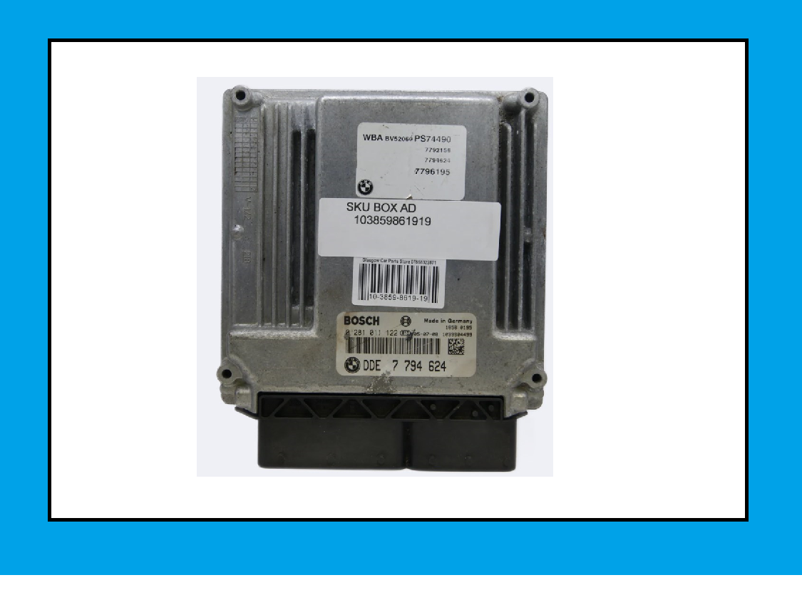 ECU BMW 0281011122 DDE7794624 - Glasgow Car Parts Store 