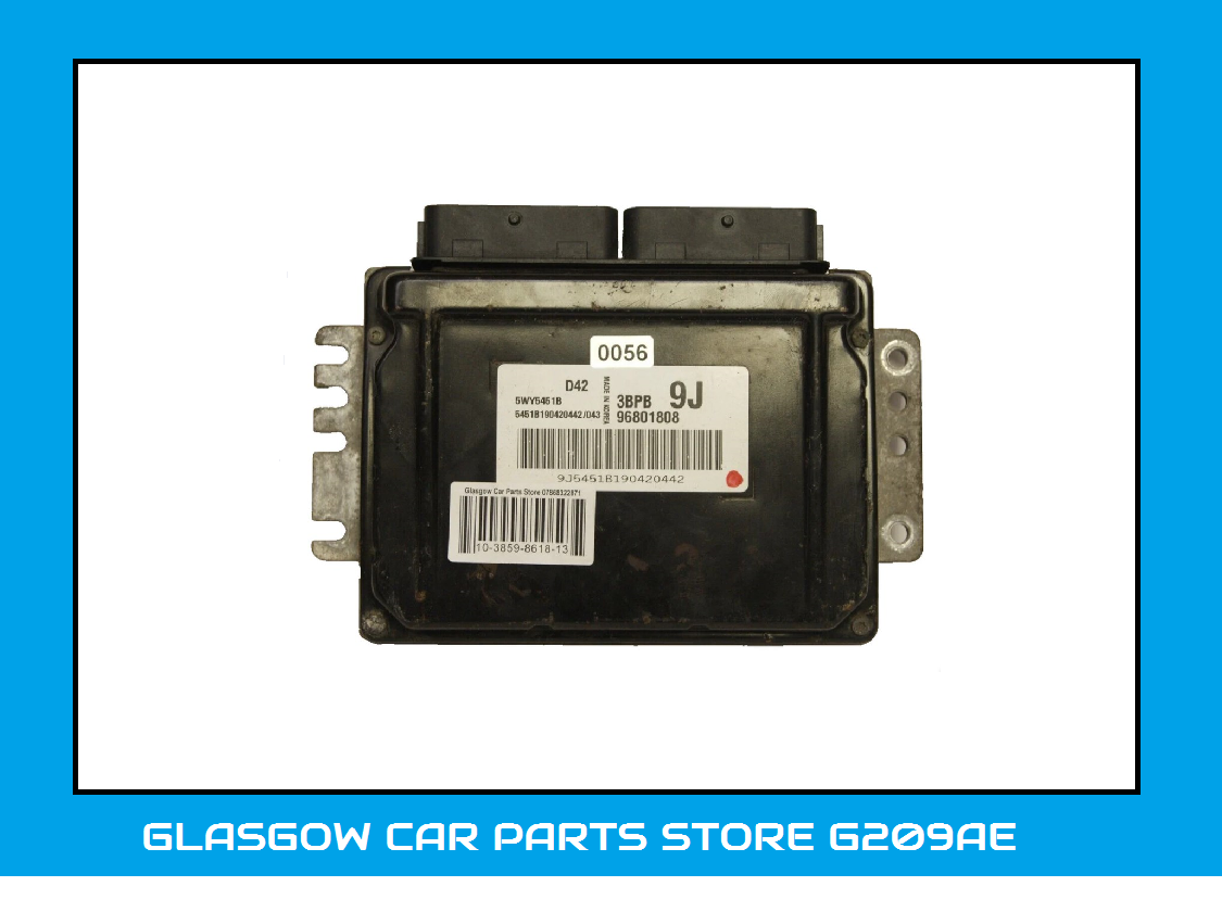 Daewoo Chevrolet Matiz engine ECU 96801808  PLUG AND PLAY - Glasgow Car Parts Store 