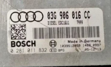 Audi A3  ECU 03G906016CC 0281011832 Immo Off Plug & Play