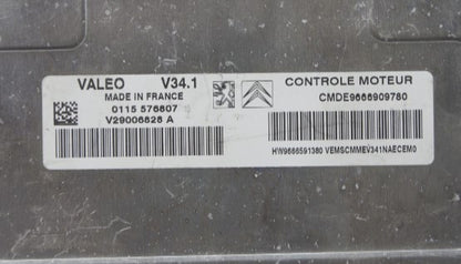 Peugeot Citroen Ecu V34.1  HW9666591380  9666909780 - Glasgow Car Parts Store 